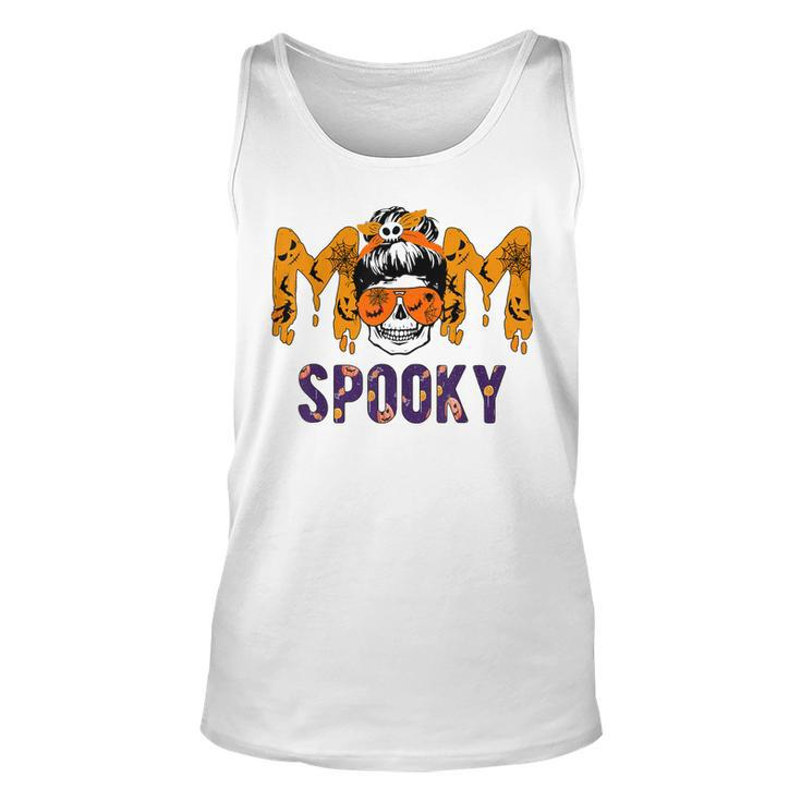 Spooky Mama Messy Skull Mom Witch Halloween Women  Unisex Tank Top