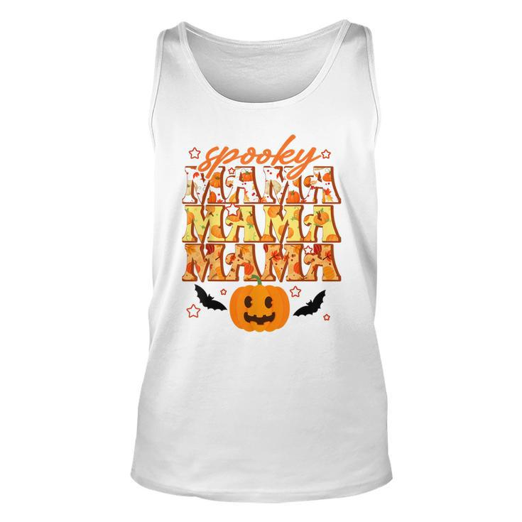 Spooky Mama Spooky Season Funny Halloween Mom Mommy Gifts  Unisex Tank Top