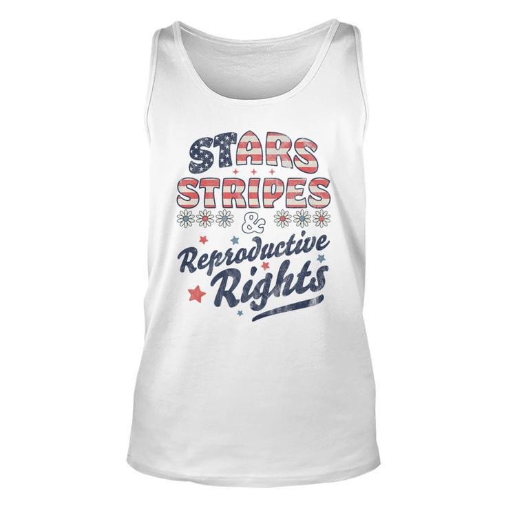 Stars Stripes Reproductive Rights Patriotic 4Th Of July Cute   Unisex Tank Top