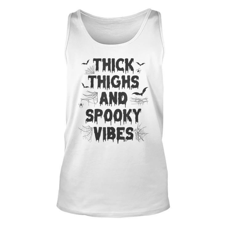 Thick Thighs And Spooky Vibes The Original Halloween  Unisex Tank Top