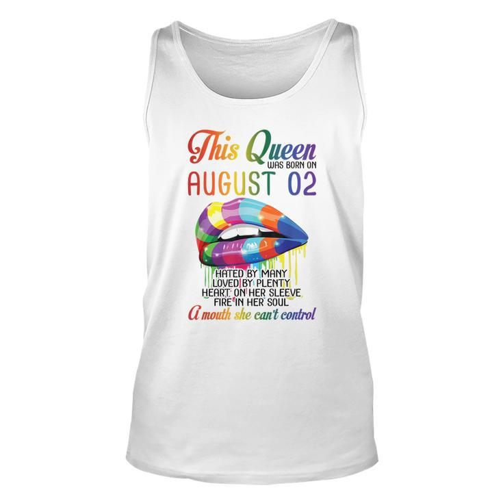 This Queen Was Born On August 2Nd Happy Birthday To Me Mommy  Unisex Tank Top