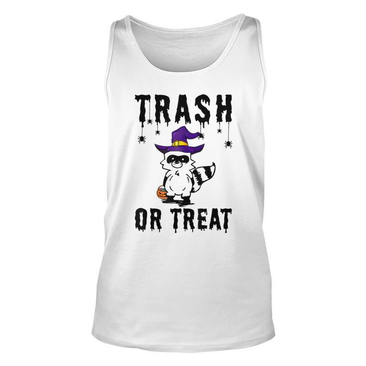 Trash Or Treat Funny Trash Panda Witch Hat Halloween Costume  Unisex Tank Top
