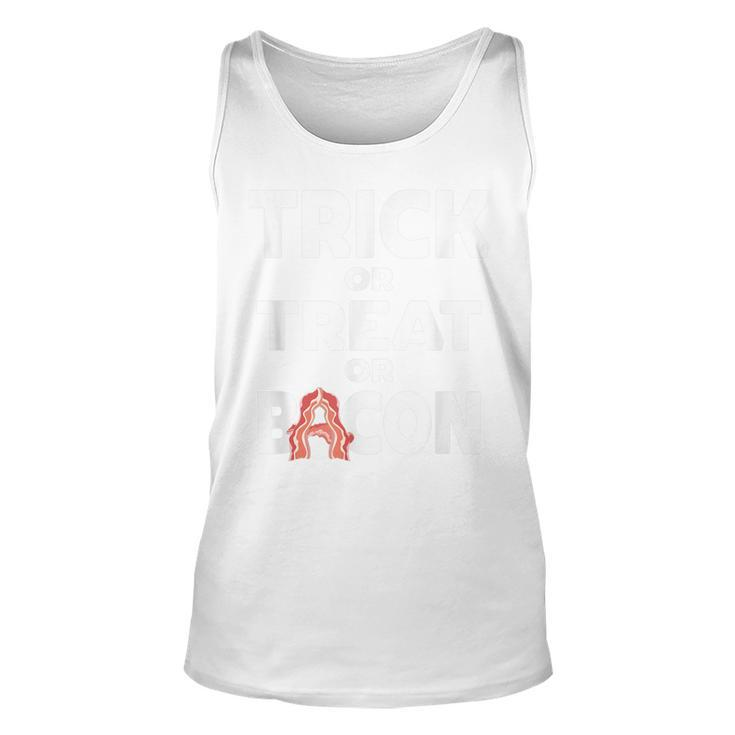 Trick Or Treat Or Bacon Halloween Haunted Party  Unisex Tank Top