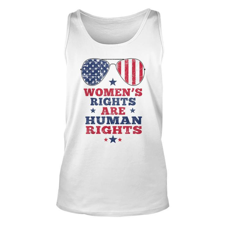 Womens Rights Are Human Rights American Flag 4Th Of July  Unisex Tank Top