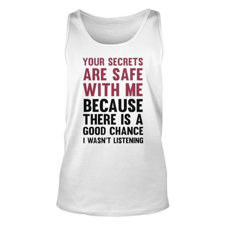 Your Secrets Are Safe V2 Unisex Tank Top