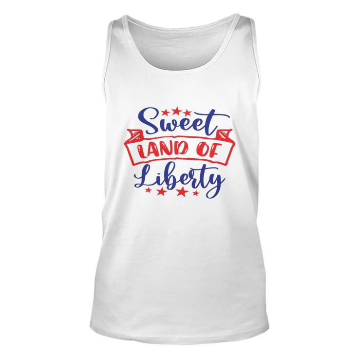 Sweet Land Of Liberty Freedom 4Th Of July Great Gift Unisex Tank Top