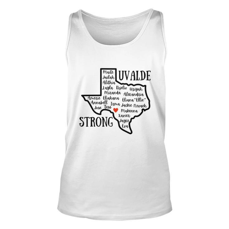 Uvalde Strong Remember The Victims Unisex Tank Top
