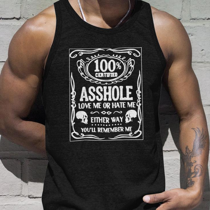 100 Certified Ahole Funny Adult Tshirt Unisex Tank Top Gifts for Him