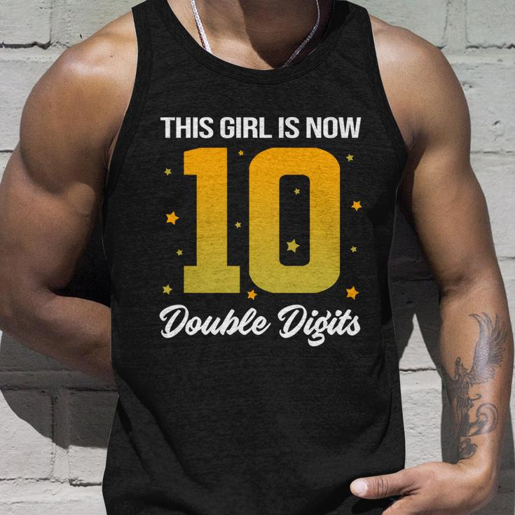 10Th Birthday Glow Party This Girl Is Now 10 Double Digits Gift Unisex Tank Top Gifts for Him