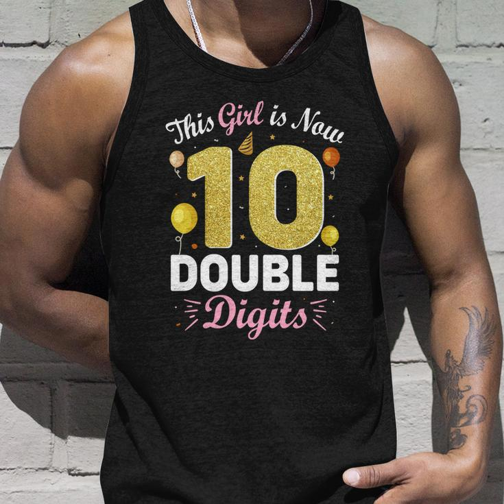 10Th Birthday Party This Girl Is Now 10 Double Digits Cute Gift Unisex Tank Top Gifts for Him
