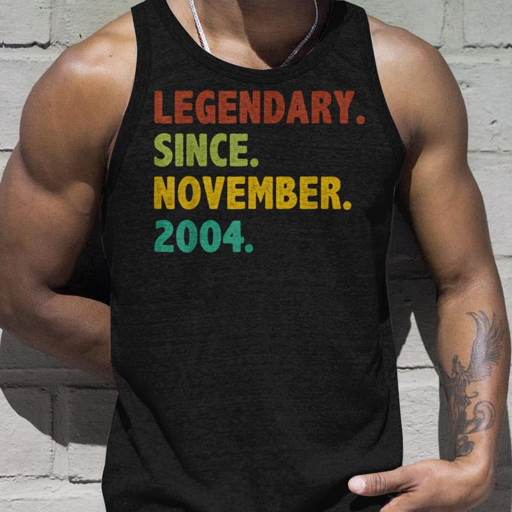 18 Years Old Gifts Legend Since November 2004 18Th Birthday V2 Men Women Tank Top Graphic Print Unisex Gifts for Him