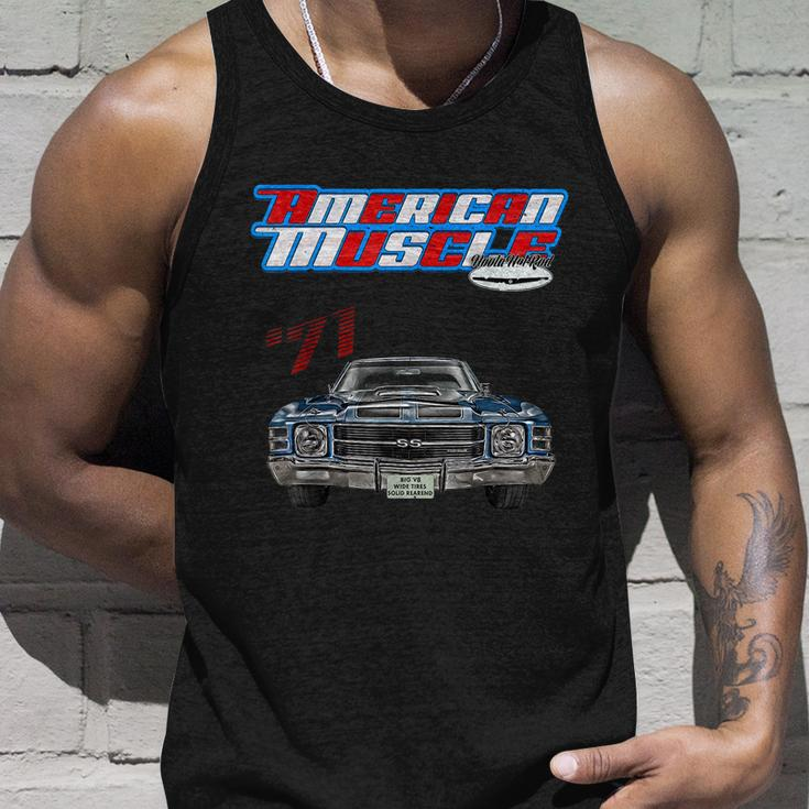 1971 ChevelleMuscle CarSs454Ss427Ss396HotrodDrag Race Unisex Tank Top Gifts for Him