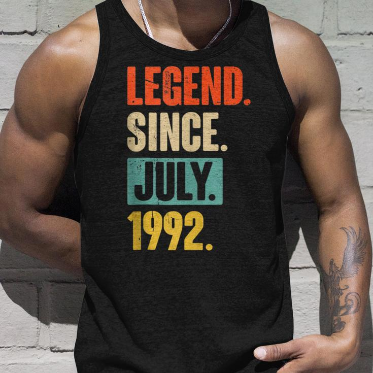 30 Years Old Gifts Legend Since July 1992 30Th Birthday Unisex Tank Top Gifts for Him