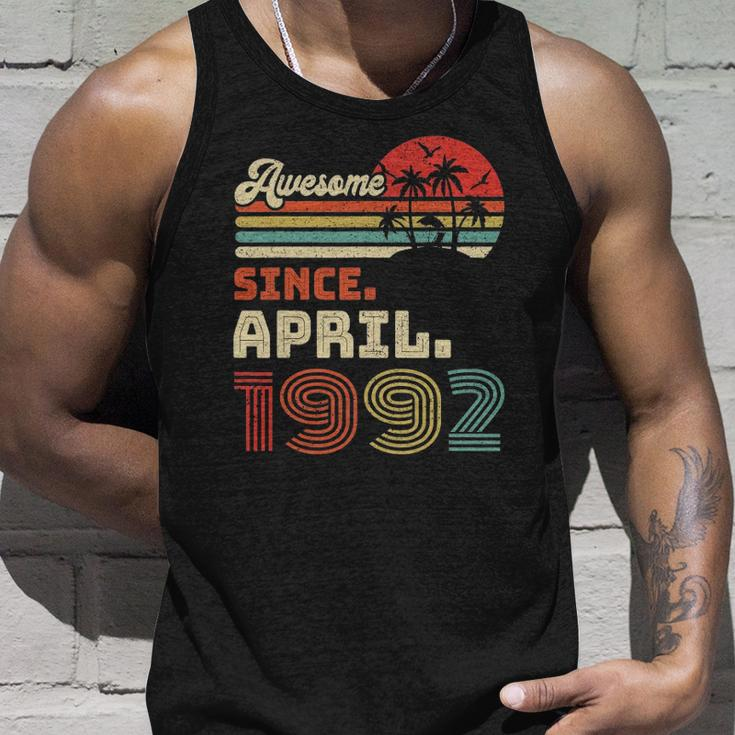 31 Years Old Awesome Since April 1992 31St Birthday Unisex Tank Top Gifts for Him