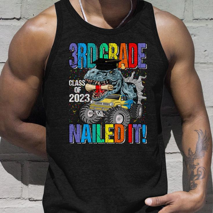 3Rd Grade Class Of 2023 Nailed It Monster Truck Dinosaur Cute Gift Unisex Tank Top Gifts for Him