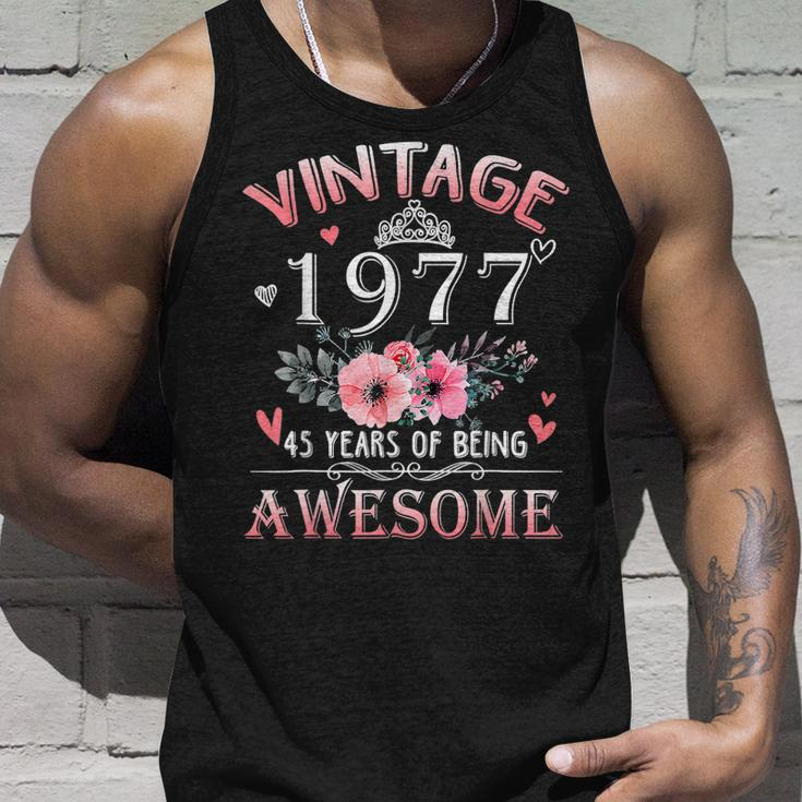 45 Year Old Made In Vintage 1977 45Th Birthday Unisex Tank Top Gifts for Him