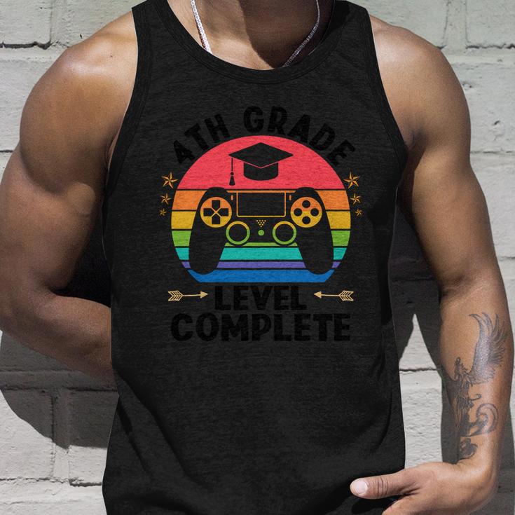 4Th Grade Level Complete Game Back To School Unisex Tank Top Gifts for Him