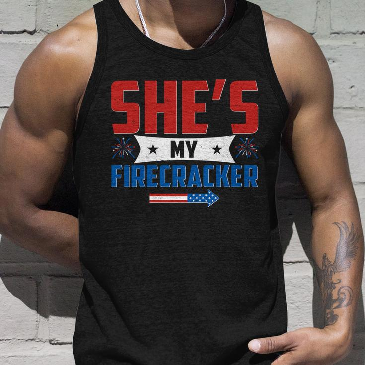 4Th Of July Shes My Firecracker Matching Shirt Tshirt Unisex Tank Top Gifts for Him