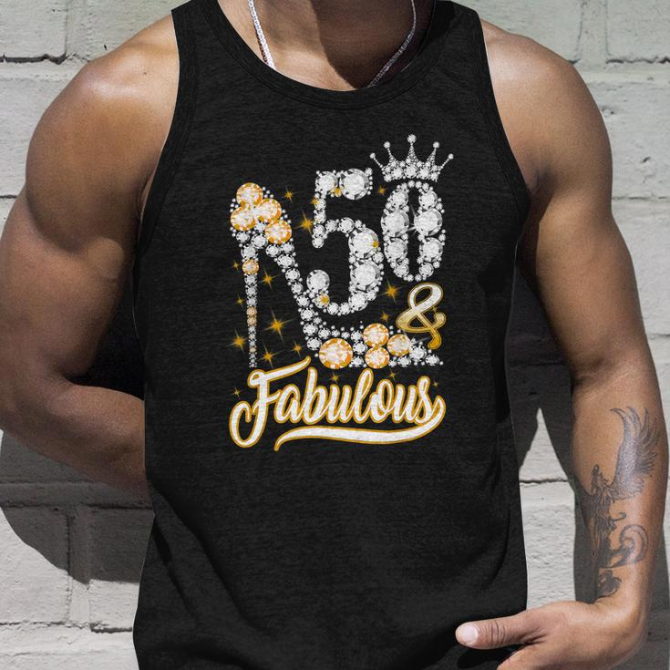 50 & Fabulous 50 Years Old 50Th Birthday Diamond Crown Shoes Tshirt Unisex Tank Top Gifts for Him