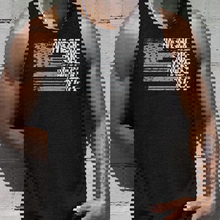 50 Year Old Awesome Since August 1972 Gifts 50Th Birthday Unisex Tank Top Gifts for Him