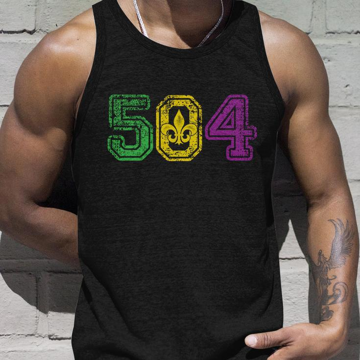 504 New Orleans Mardi Gras Unisex Tank Top Gifts for Him