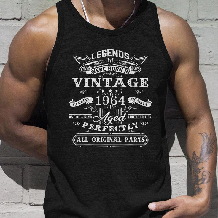 58Th Birthday Vintage Tee For Legends Born 1964 58 Yrs Old Unisex Tank Top Gifts for Him