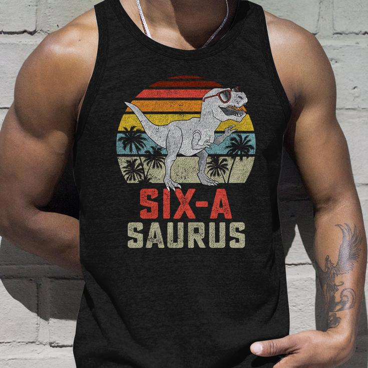6 Year Old Dinosaur Birthday 6ThRex Dino Six Saurus Meaningful Gift Unisex Tank Top Gifts for Him