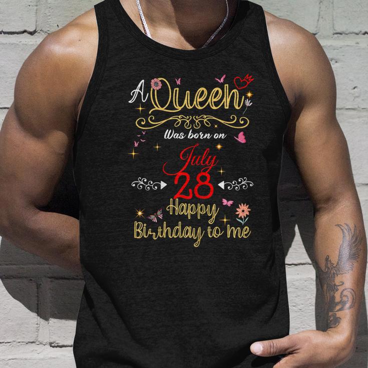 A Queen Was Born On July 28 July 28Th Birthday Unisex Tank Top Gifts for Him