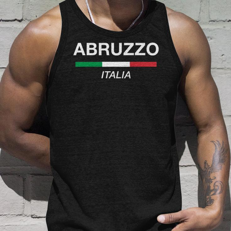 Abruzzo Italian Name Italy Flag Italia Family Surname Unisex Tank Top Gifts for Him