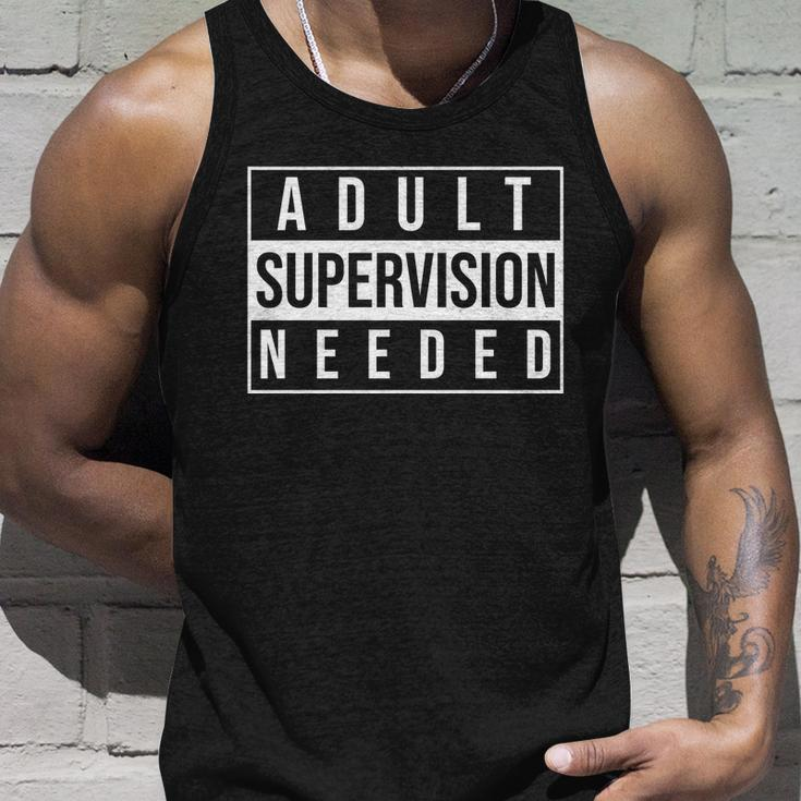 Adult Supervision Needed Funny Gift Unisex Tank Top Gifts for Him