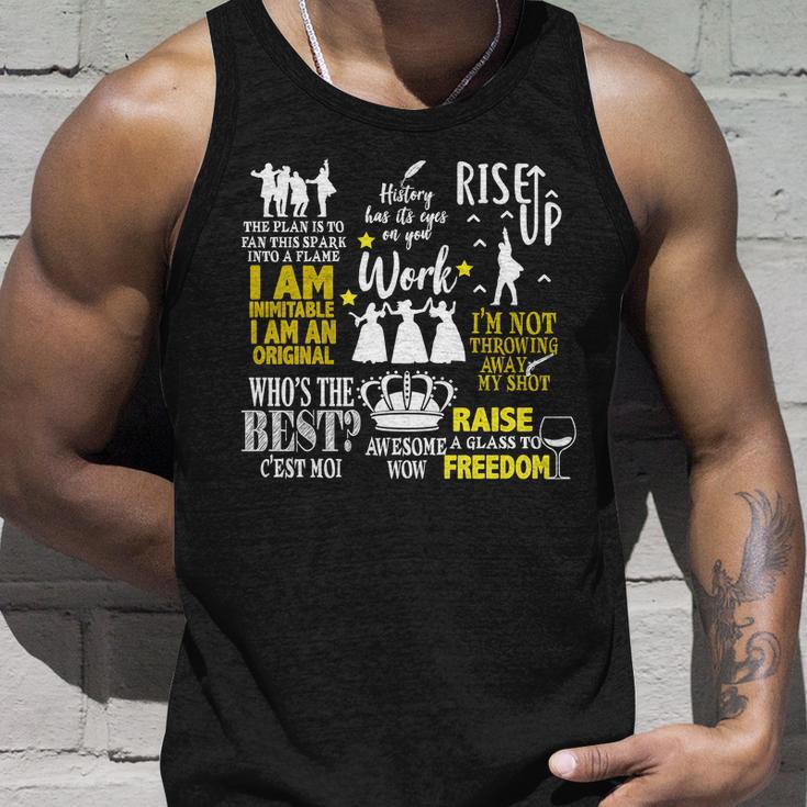 Alexander Hamilton Best Song Quotes Lyrics Unisex Tank Top Gifts for Him