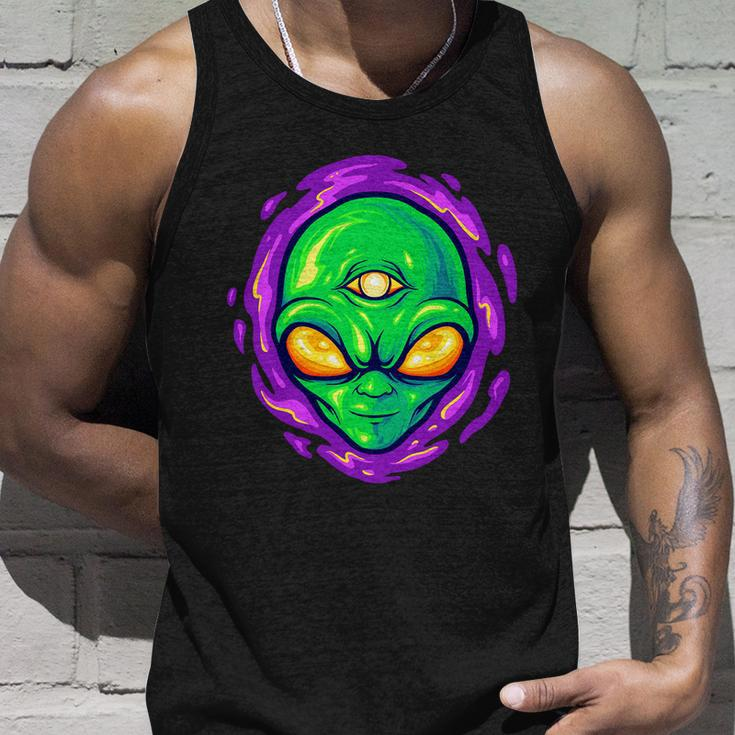 Alien Head Mascot Monster Tshirt Unisex Tank Top Gifts for Him