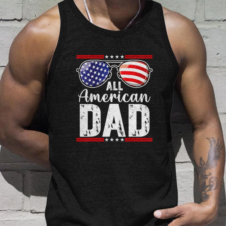 All American Dad Shirt Fourth 4Th Of July Sunglass Unisex Tank Top Gifts for Him