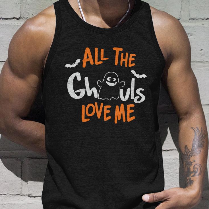 All The Ghouls Love Me Halloween Quote Unisex Tank Top Gifts for Him