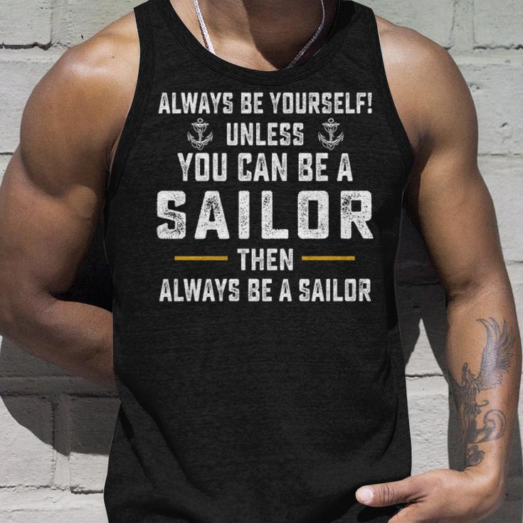 Allways Be A Sailor Unisex Tank Top Gifts for Him