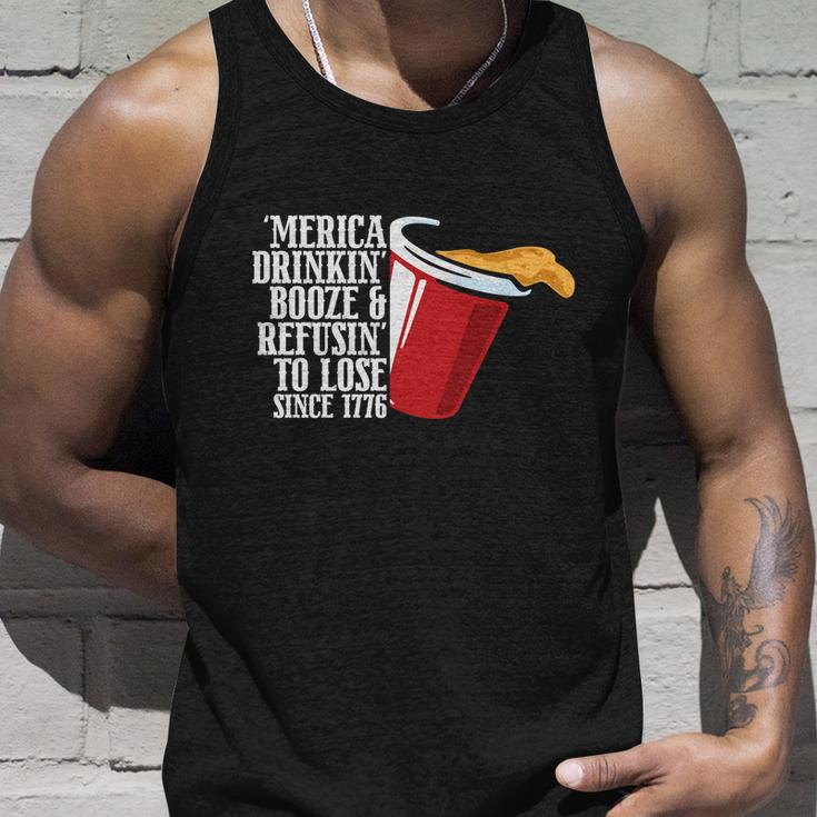 America Drinking Booze Refusing To Lose Since 1776 Plus Size Shirt For Men Women Unisex Tank Top Gifts for Him