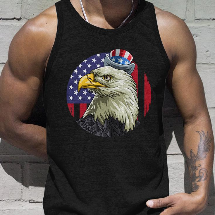 American Flag Bald Eagle 4Th Of July Uncle Sam Usa Unisex Tank Top Gifts for Him