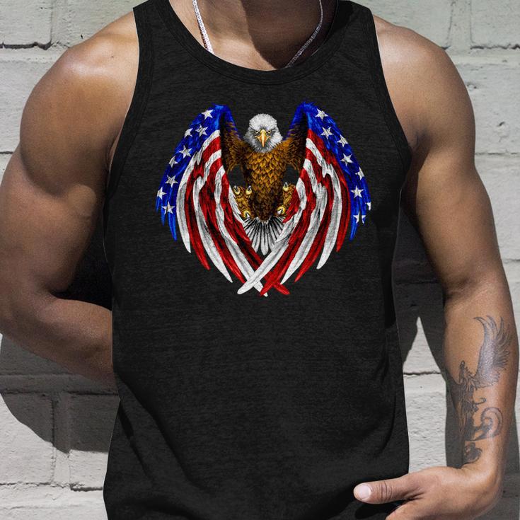 American Flag Eagle V2 Unisex Tank Top Gifts for Him