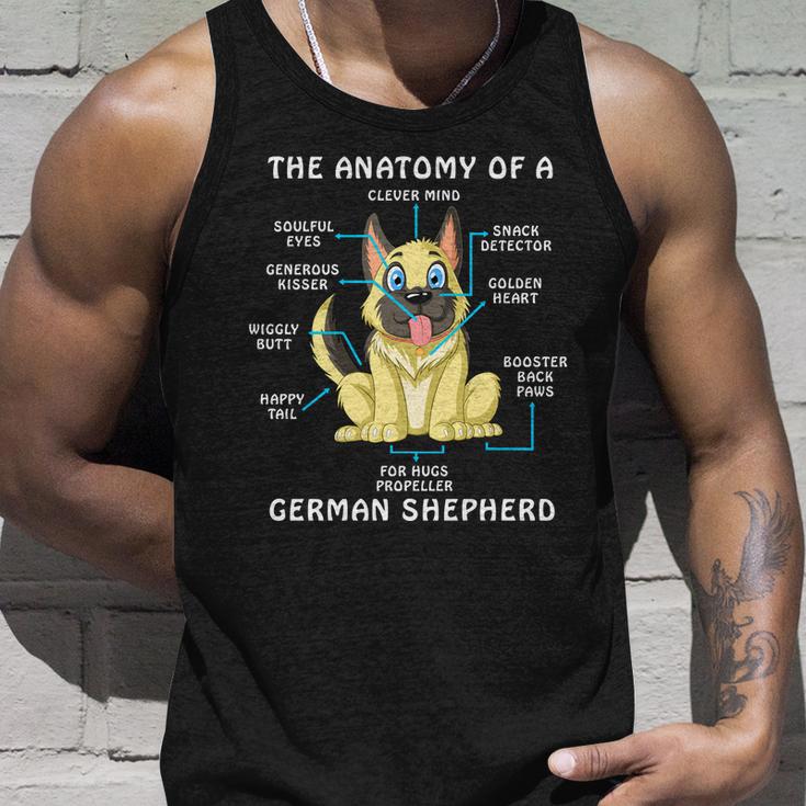 Anatomy Of German Shepherd Unisex Tank Top Gifts for Him