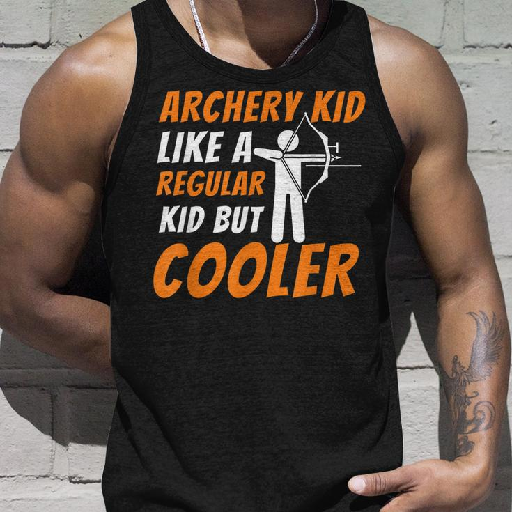 Archery Kid Like A Regular Kid But Cooler - Funny Archer Men Women Tank Top Graphic Print Unisex Gifts for Him