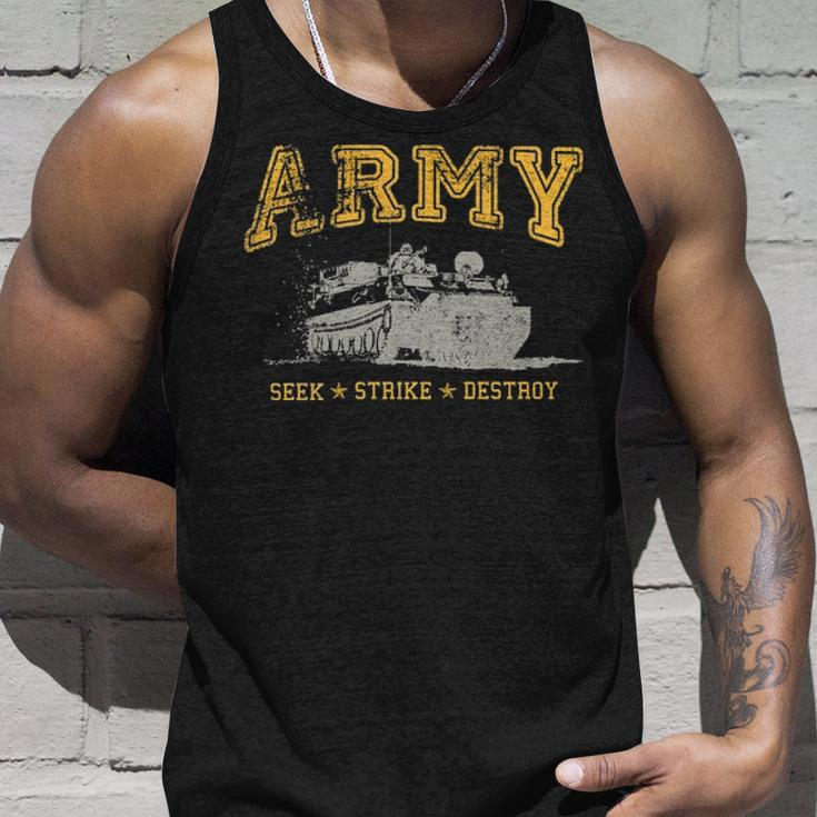 Army Men S Seek Strike Destroy Armored Per Unisex Tank Top Gifts for Him