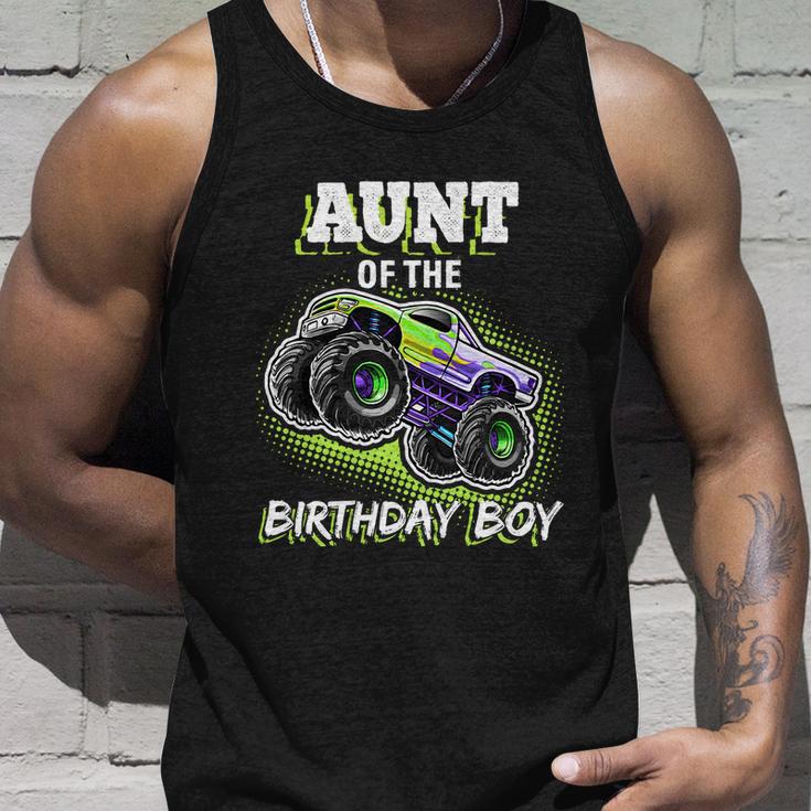 Aunt Of The Birthday Boy Monster Truck Birthday Gift Unisex Tank Top Gifts for Him