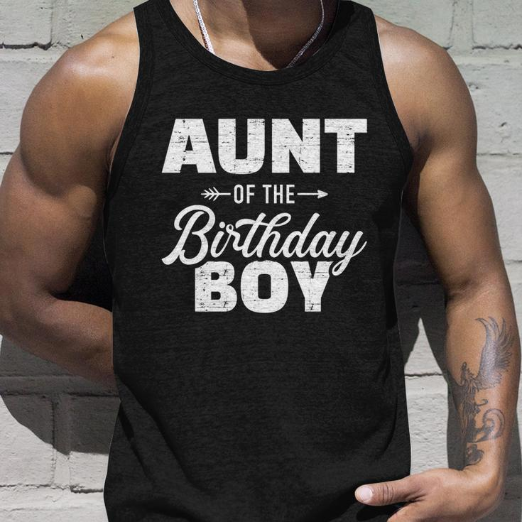 Aunt Of The Birthday Boy Son Matching Family Gift Unisex Tank Top Gifts for Him