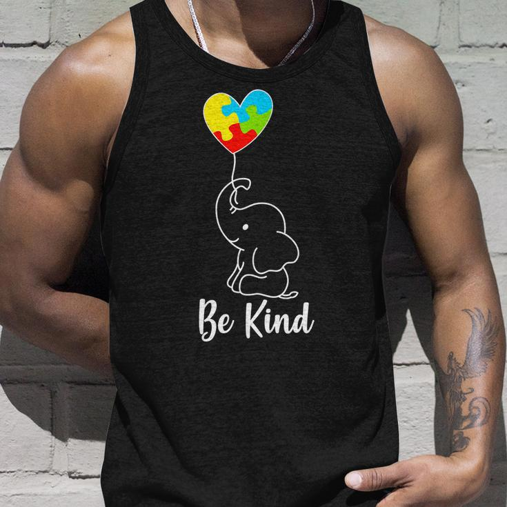 Autism Awareness Be Kind Elephant Tshirt Unisex Tank Top Gifts for Him