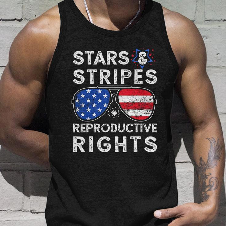 Aviator Us Flag Sunglasses Stars Stripes Reproductive Rights Unisex Tank Top Gifts for Him