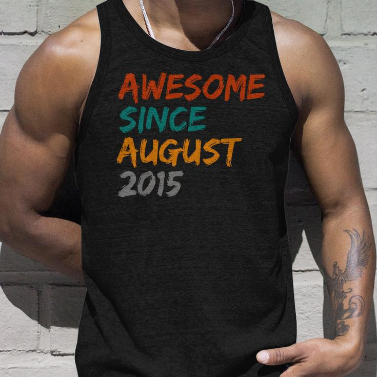 Awesome Since August V7 Unisex Tank Top Gifts for Him