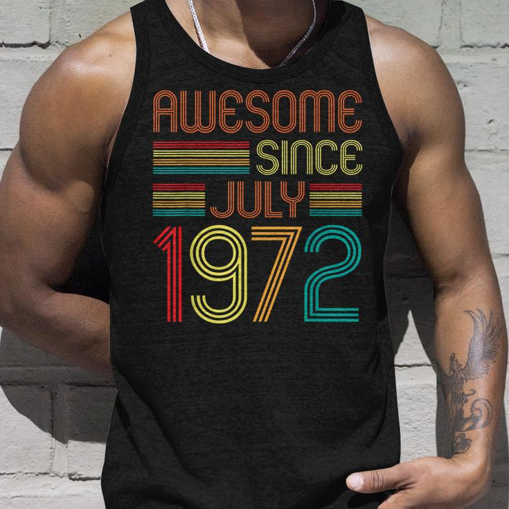 Awesome Since July 1972 Vintage 50Th Birthday 50 Years Old Unisex Tank Top Gifts for Him