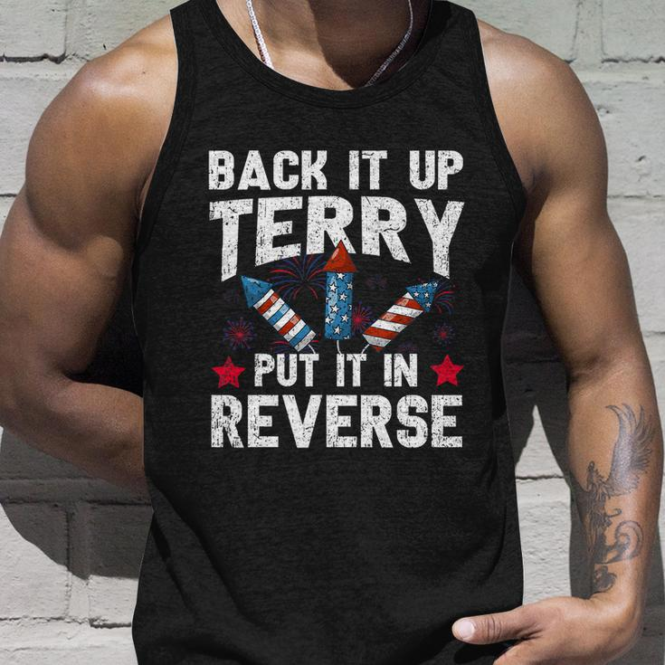 Back It Up Terry Put It In Reverse Firework Flag 4Th Of July Unisex Tank Top Gifts for Him