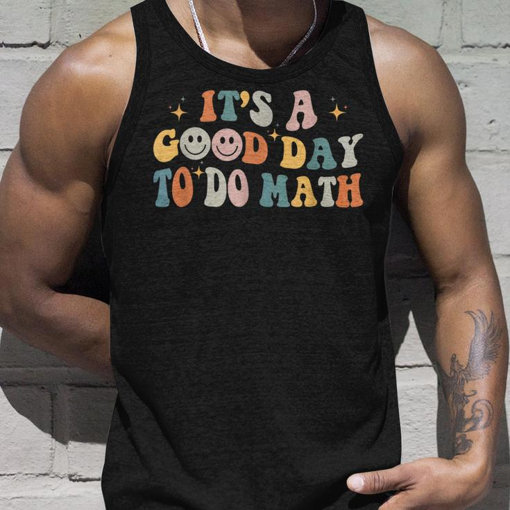 Back To School Its A Good Day To Do Math Teachers Groovy Unisex Tank Top Gifts for Him