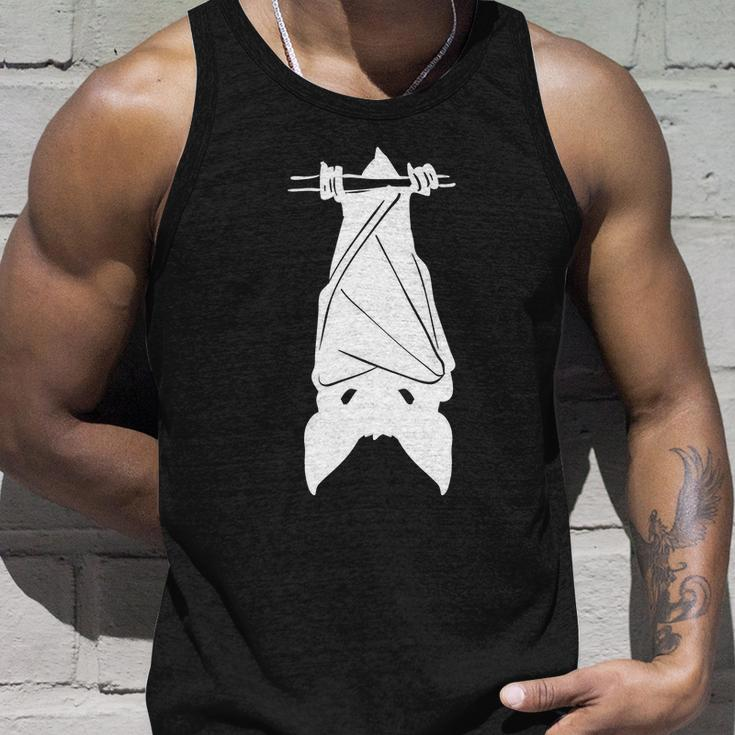 Bat Hanging Funny Halloween Quote Unisex Tank Top Gifts for Him